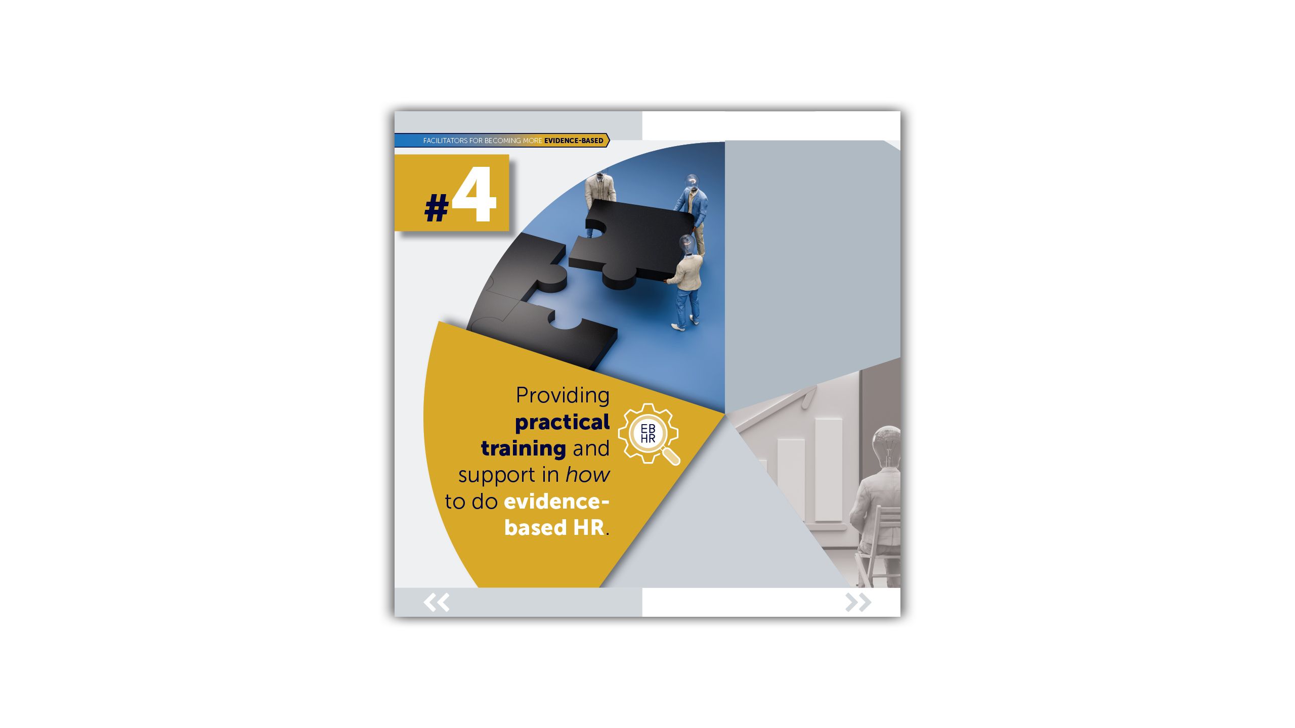 Facilitators for becoming more evidence-based